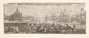 1662 年 4 月 20 日，舰队随布拉干萨的凯瑟琳启程前往英格兰
Abbildung wie die Königin Catharina von Gross Britanien zu Schiff von Lisabona nacher England verreist.1662 年（标题见实物）
布拉干萨的凯瑟琳与英格兰人的婚姻 作者 马修·梅里安 (II)