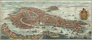 1636 年马特乌斯-梅里安的威尼斯鸟瞰图 作者 马特乌斯·梅里安
