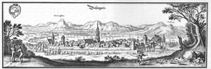 巴林根 - 摘自 Topographia Sueviae (Schwaben) 作者 马特乌斯·梅里安