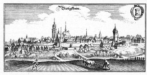 Bietigheim - 摘自 Topographia Sueviae (Schwaben) 作者 马特乌斯·梅里安