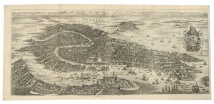 威尼斯折叠全景，1688年，约打印于1700年