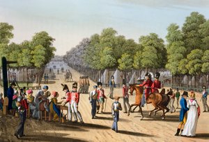 英军在布洛涅森林的营地》，巴黎，1815年1817年