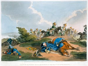 滑铁卢战役中马下的布卢彻王子》，1815年