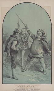 犯规动作！ 或者，拯救情人节（彩色石版画）