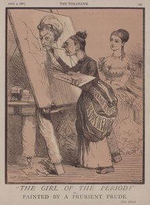 时代的少女！ 或者，由 Prurient Prude 绘制（彩色石版画） 作者 马修 
