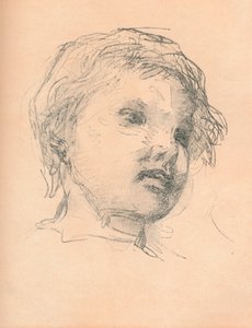 一个孩子的素描，约1920年 作者 马蒂亚斯·马里斯