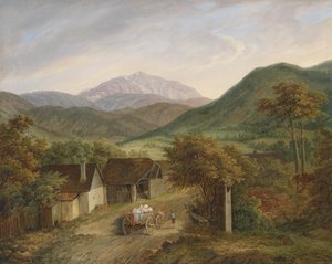 马蒂亚斯-鲁道夫-托马 1860 年的施尼贝格景色