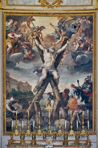 Crucifixion of the Saint, episodes from the life of St. Andrew
