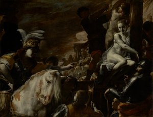 Clorindarescuing Sofronia和Olindo 作者 马蒂亚·普雷蒂（Mattia Preti）