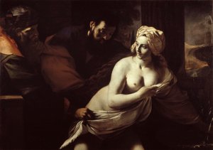 苏珊娜和长老们，16世纪。 作者 马蒂亚·普雷蒂（Mattia Preti）