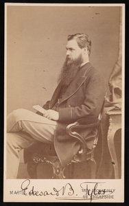爱德华-伯内特-泰勒的肖像，1832-1917年，1872年至1877年之间。