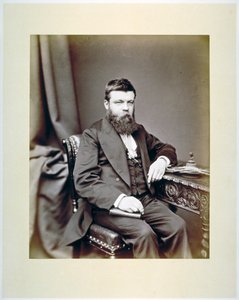 TC Fendick，Worshipful Company of Glaziers的主管，佩戴他的主管徽章，约1865年