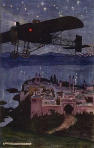 访问巴格达：旅程（彩色石版画） 作者 莫里斯（后）格里芬哈根（Greiffenhagen）
