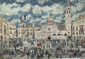Campo Santa Maria Formosa，威尼斯，约1898年 作者 莫里斯·巴西·普伦德加斯特