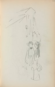 意大利写生簿：《人物》第128页，1898-1899年。 作者 莫里斯·巴西·普伦德加斯特