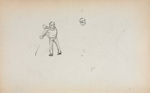意大利语速写本：平底船船夫1898年1899年，第13页。 作者 莫里斯·巴西·普伦德加斯特