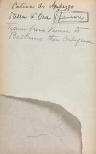 意大利素描本：注释第3页，1898-1899年。 作者 莫里斯·巴西·普伦德加斯特