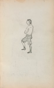 意大利速写本：《常设男孩》第245页，1898-1899年。 作者 莫里斯·巴西·普伦德加斯特