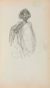 意大利素描本：女人，腰围第217页，1898-1899年。 作者 莫里斯·巴西·普伦德加斯特