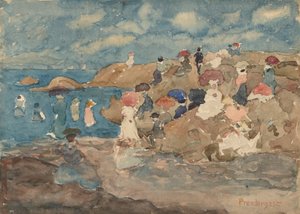 Revere海滩，约1896年。