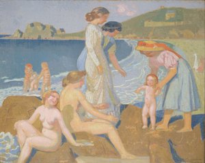 佩罗斯·吉雷克（Perros Guirec）的泳客 作者 莫里斯·丹尼斯（Maurice Denis）