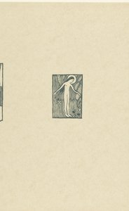 保罗-魏尔伦诗集《Petit bois pour Sagesse》中随诗附有的裸体女圣人站在树旁的插图
圣人的小树
爱之光》（系列名称） 作者 L'Epreuve