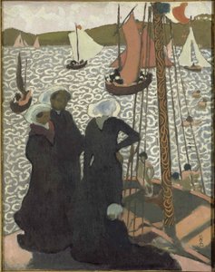 佩罗斯·吉雷克（Perros-Guirec）的帆船赛，1892年。 作者 莫里斯·丹尼斯（Maurice Denis）