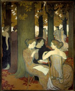 缪斯女神或在公园里 作者 莫里斯·丹尼斯（Maurice Denis）