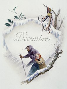12 月“本月之歌”，作者 Jérôme Doucet，插图 - Maurice Leloir，编辑。 兰斯 1904. L. Michaud 作者 莫里斯·勒卢瓦（Maurice Leloir）