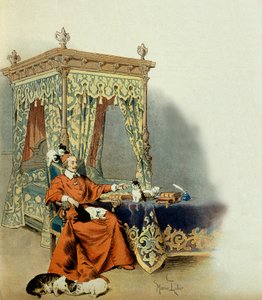 法国的历史。Cardinal Richelieu (Armand Jean du Plessis) 作者 莫里斯·勒卢瓦（Maurice Leloir）