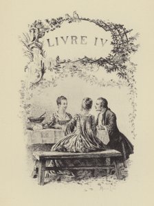让-雅克·卢梭的《忏悔录》第四册插图（版画） 作者 莫里斯·勒卢瓦（Maurice Leloir）