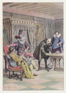 Illustration for Gil Blas (colour litho) 作者 莫里斯·勒卢瓦（Maurice Leloir）