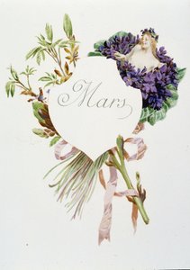 三月“本月之歌”，作者 Jérôme Doucet，插图 - Maurice Leloir，编辑。 兰斯 1904. L. Michaud 作者 莫里斯·勒卢瓦（Maurice Leloir）
