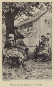 卢梭在 Motiers 的职业（凹版印刷） 作者 莫里斯·勒卢瓦（Maurice Leloir）