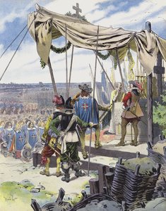 黎塞留在拉罗谢尔营地庆祝弥撒 作者 莫里斯·勒卢瓦（Maurice Leloir）