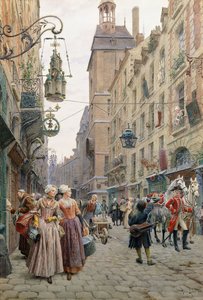 繁忙的街道 作者 莫里斯·勒卢瓦（Maurice Leloir）
