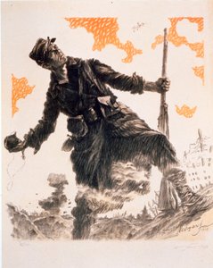 WWI宣传海报毛茸茸的一天。 1915年12月25日和26日，酒吧。 1915年