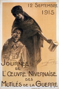 1915年战争残疾基金的Nivernaise日