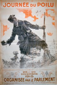 多毛的日子，1915年12月25日至26日，法国第一次世界大战海报，1915年