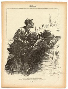 La Baionnette, 黑白讽刺画 作者 莫里斯·诺蒙（Maurice Neumont）