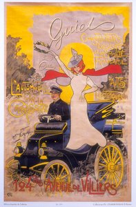 汽车车身广告海报，1899年 作者 莫里斯·诺蒙（Maurice Neumont）