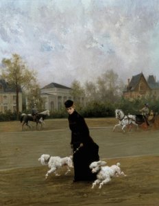 鲍尔森（M.Poirson），布洛涅（Bois de Boulogne）的伯爵夫人，巴黎-宝石，1877年 作者 莫里斯·波尔森