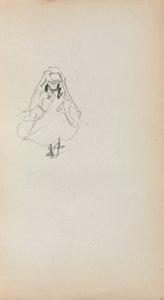 意大利素描本：站立的女孩（第 257 页） 作者 莫里斯·普伦德加斯特