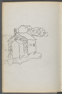 素描本，戴尔斯，第 127 号，第 046 页：房屋 作者 莫里斯·普伦德加斯特
