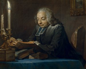 Abbe Jean-Jacques Huber，1742年（粉彩） 作者 莫里斯·昆汀·德拉图尔