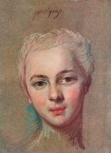 普维尼小姐，c1749 作者 莫里斯·昆汀·德拉图尔