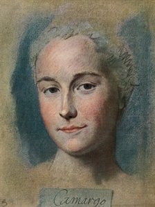 Marie Anne de Cupis de Camargo, from La Tour, pub.1920 作者 莫里斯·昆汀·德拉（之后）游览