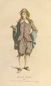 卢宾角色的服装，约 1868 年（雕刻） 作者 莫里斯·桑德