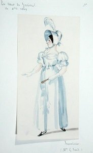 乔治-桑（1804-76）在《约克塞的母亲》一剧中扮演赫米尼一角 作者 莫里斯·桑德