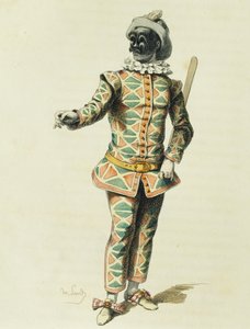 1671年的哈勒奎因，莫里斯-桑（1823-1889）著 作者 莫里斯·桑德